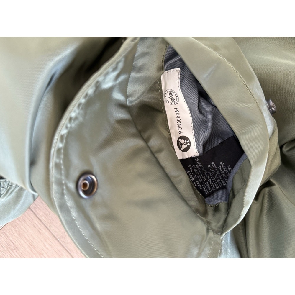 alpha industries‎ flight jacket ma 1 sage Green Size MT - Picture 8 of 8